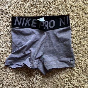 Medium 3’ Grey Nike Pro Shorts